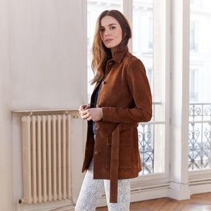 Sezane Suede Leather Jacket | l'amour fou